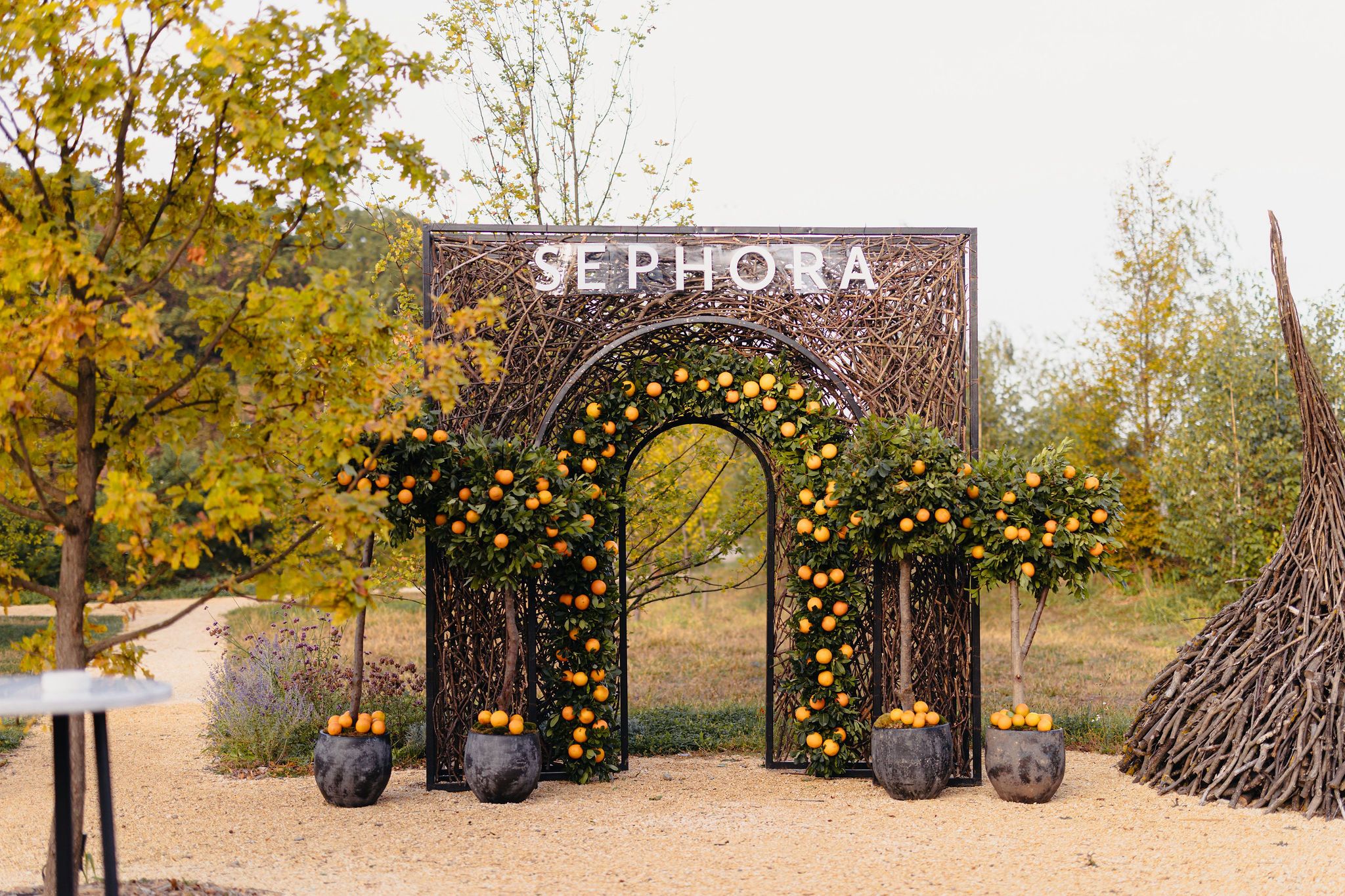 Iris Orangerie – corporate event Sephora, setup foto